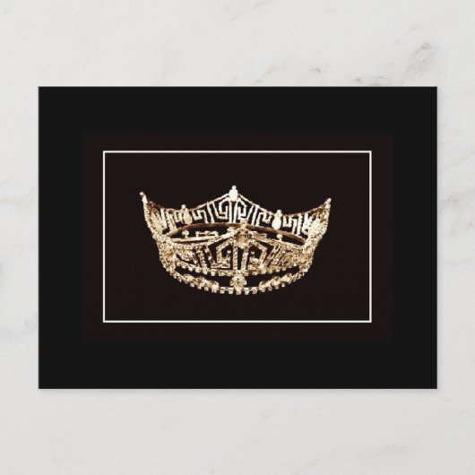 Pageant Crown Briefkaart (Voorkant)