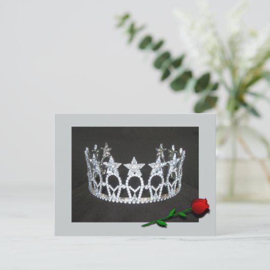 Pageant Crown Briefkaart (Staand voorkant)