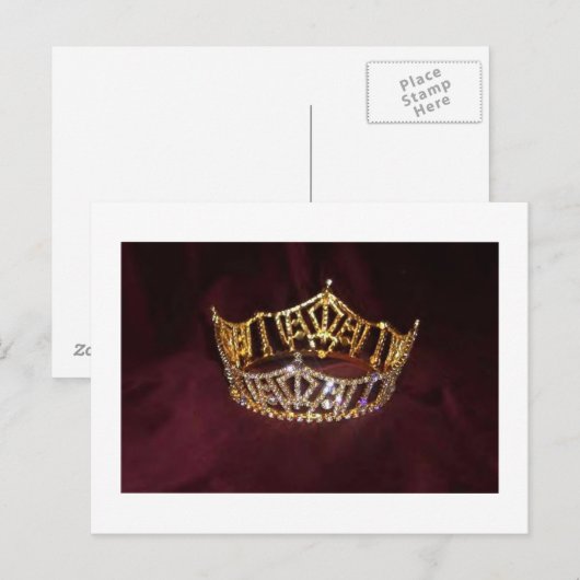 Pageant Crown Briefkaart (Voorkant / Achterkant)