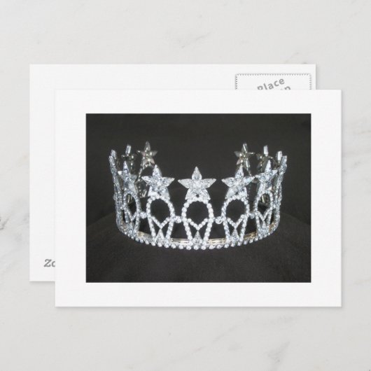 Pageant Crown Briefkaart (Voorkant / Achterkant)
