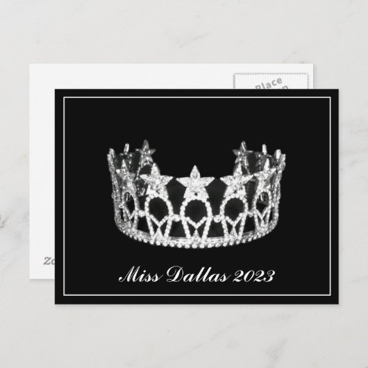 Pageant Crown Briefkaart (Voorkant / Achterkant)