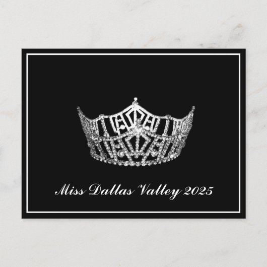 Pageant Crown Briefkaart (Voorkant)