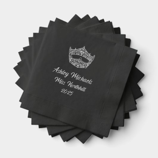 Pageant Crown Custom Folie Servetten (Insitu (Gestapeld))