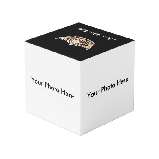 Pageant Crown Custom Photo Cube Kubus (Achter hoekig)
