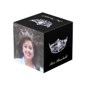 Pageant Crown Custom Photo Cube Kubus (Achter hoekig)