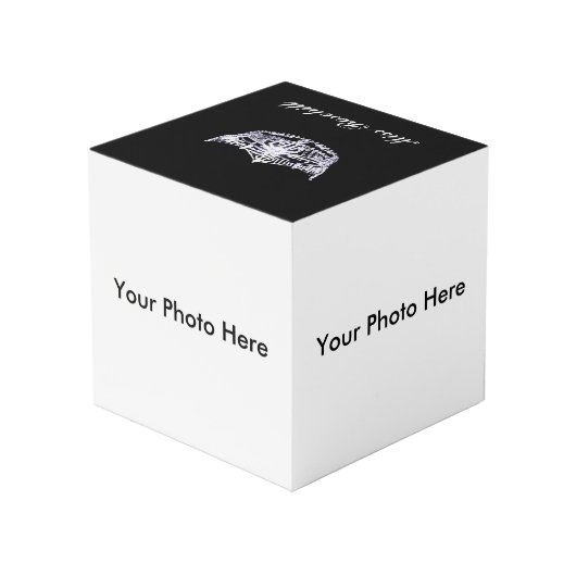 Pageant Crown Custom Photo Cube Kubus (Achter hoekig)