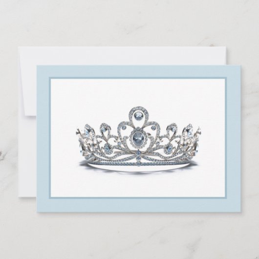 Pageant Crown Flat Note Kaart Notitiekaartje (Voorkant)