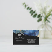 Pageant Crown Ink Swirl Visitekaartje (Staand voorkant)