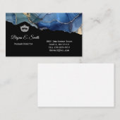 Pageant Crown Ink Swirl Visitekaartje (Voorkant / Achterkant)