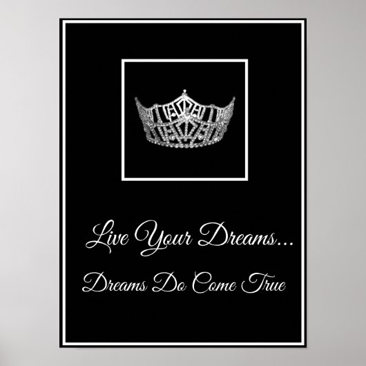Pageant Crown Live Your Dreams Poster (Voorkant)
