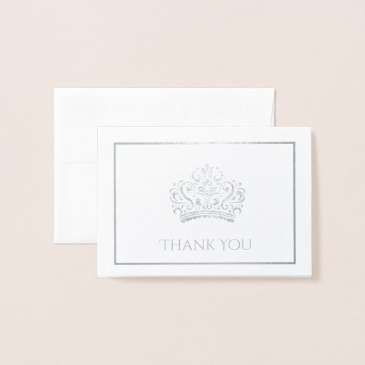 Pageant Crown Mini Folie Kaarten (Voorkant met envelop)