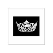 Pageant Crown Stamp Rubberstempel (Afrduk)
