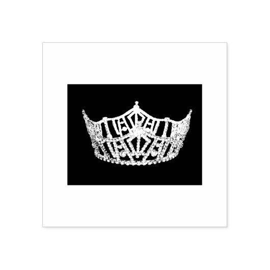 Pageant Crown Stamp Rubberstempel (Afrduk)