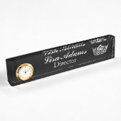 Pageant Custom Clock Desk naamplaat Naambordje