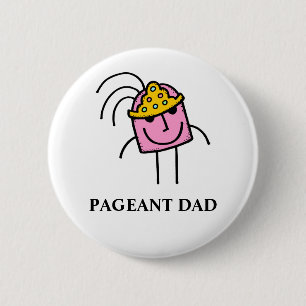 PAGEANT DAD RONDE BUTTON 5,7 CM