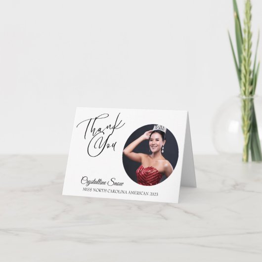 Pageant Dankbetuigingskaarten | Personaliseer met  Bedankkaart (Voorkant)