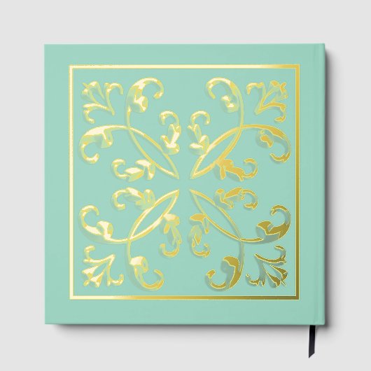 Pageant Echte Folie Scrolls Scrapbook Gastenboek (Achterkant)