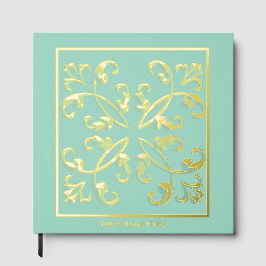 Pageant Echte Folie Scrolls Scrapbook Gastenboek (Voorkant)