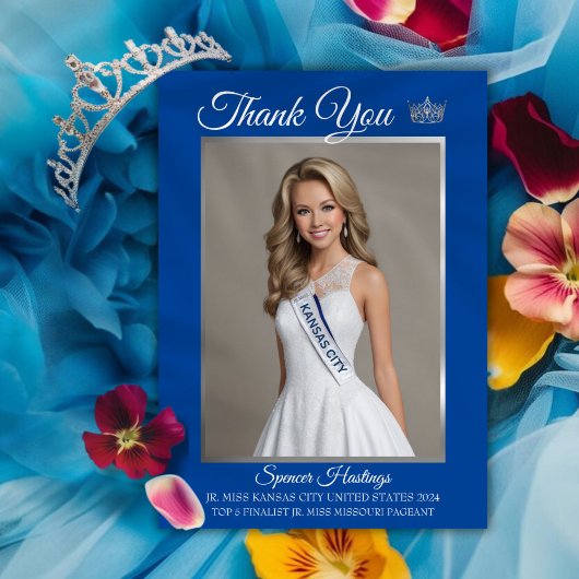 Pageant Essentials Bedankt Card