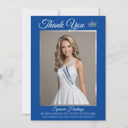 Pageant Essentials Bedankt Card (Voorkant)