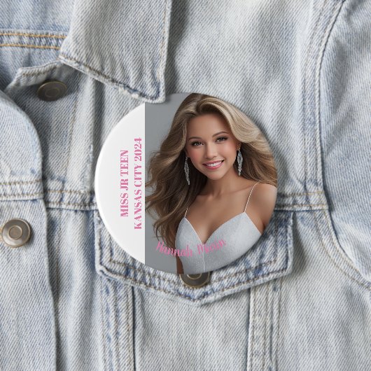 Pageant Essentials Button Pin (In situ)