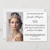 Pageant Essentials Handtekening Comp Kaart (Achterkant)