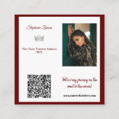 Pageant Essentials visitekaartje | QR-code (Achterkant)