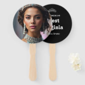 Pageant Face on a Stick | Set of 10 Handwaaier (Voorkant en achterkant)