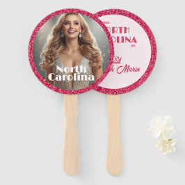 Pageant Fan Wavers Roze Bes Sparkel - Set van 10 Handwaaier