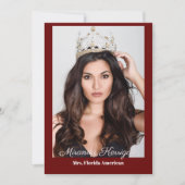 Pageant Foto Autograph Kaart Border Sjabloon (Voorkant)