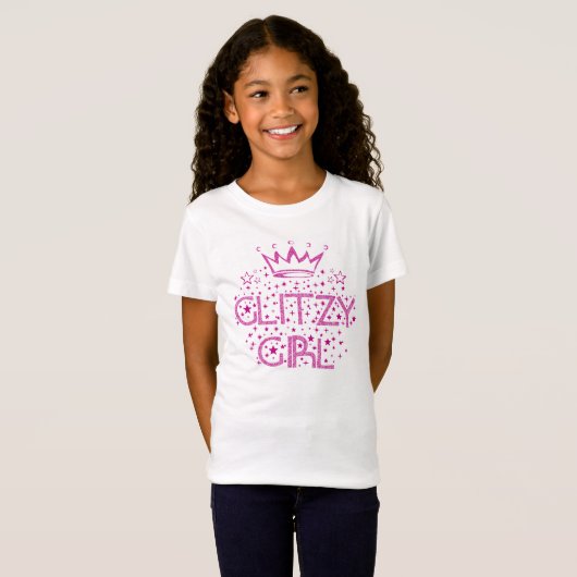 Pageant Glitzy Girl T-Shirt (Voorkant volledig)