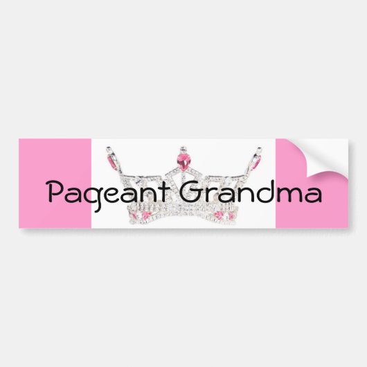 PAGEANT GRANDMA Bumpersticker (Voorkant)