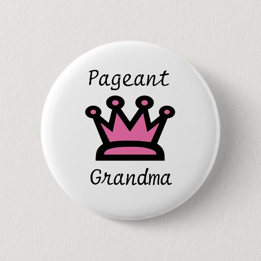 Pageant Grandma Ronde Button 5,7 Cm (Voorkant)