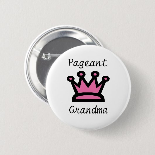 Pageant Grandma Ronde Button 5,7 Cm (Voorkant /achterkant)