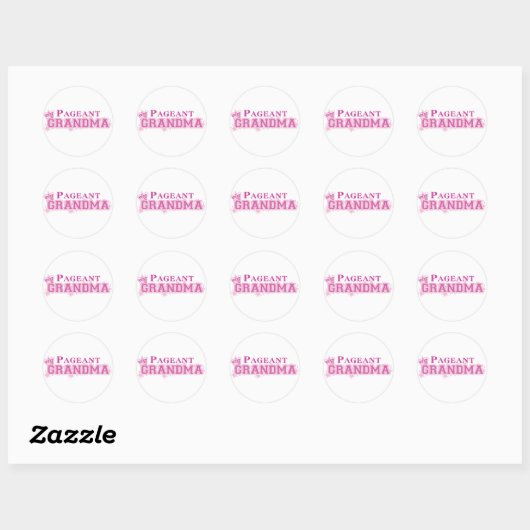 Pageant Grandma Ronde Sticker (Vel)