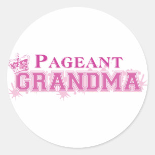 Pageant Grandma Ronde Sticker