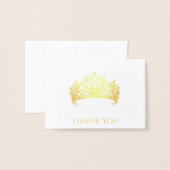 Pageant Kroon Folie Kaart (Voorkant met envelop)