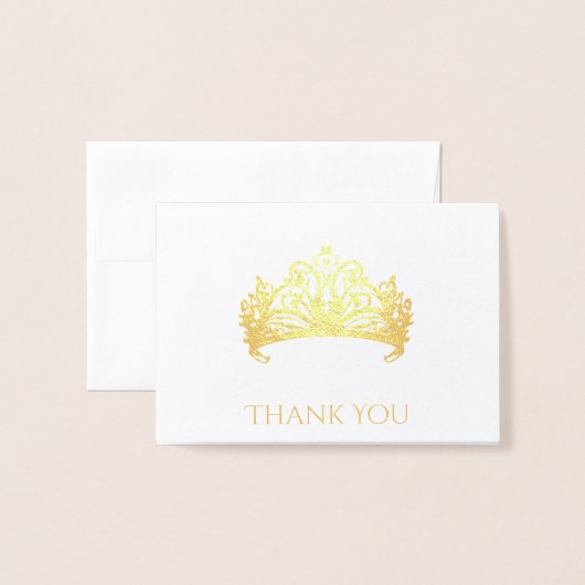 Pageant Kroon Folie Kaart (Voorkant met envelop)