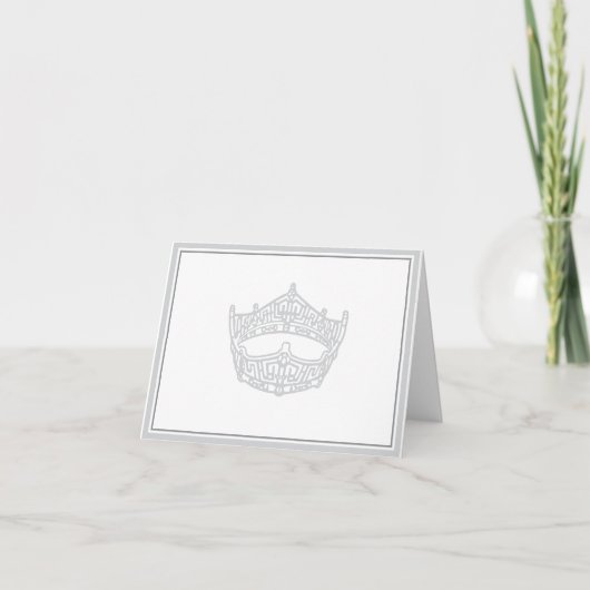 Pageant Kroon Notitiekaart (Voorkant)