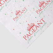 Pageant logo kerstpatroon tissuepapier (Detail)