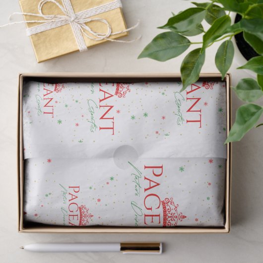 Pageant logo kerstpatroon tissuepapier (Geschenk)