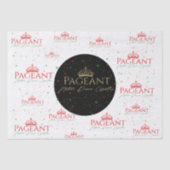 Pageant logo kerstpatroon tissuepapier (Voorkant)