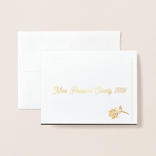 Pageant Miss Mrs. USA America Teen Dank u kaart (Voorkant met envelop)