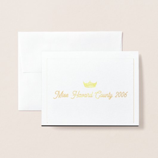 Pageant Miss Mrs. USA America Teen Dank u kaart (Voorkant met envelop)