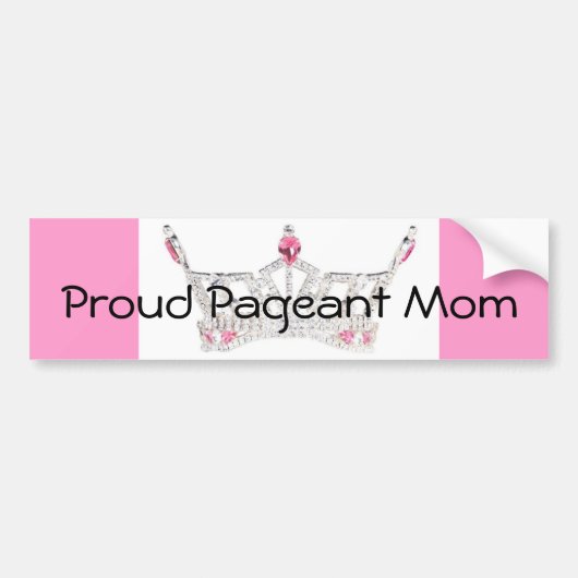 PAGEANT MOM-Bumpersticker - Gepersonaliseerd Bumpersticker (Voorkant)
