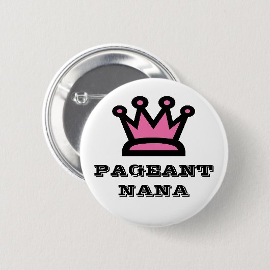 Pageant Nana Ronde Button 5,7 Cm (Voorkant /achterkant)