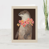 Pageant Otter-wenskaart Kaart (Voorkant)