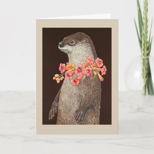 Pageant Otter-wenskaart Kaart (Voorkant)