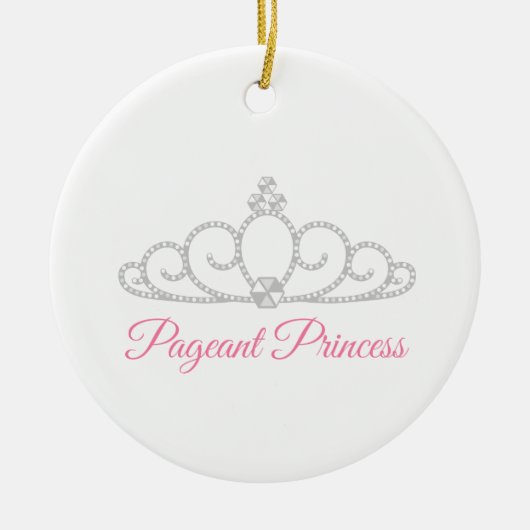 Pageant Princess Keramisch Ornament (Voorkant)
