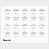 Pageant Princess Ronde Sticker (Vel)